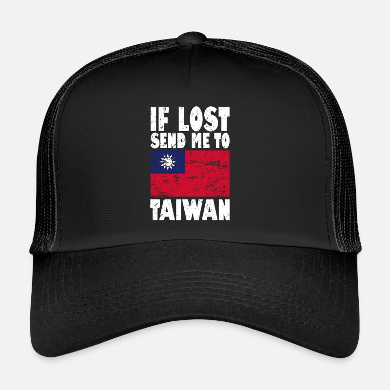 Taiwan Flagge Spruch Trucker Cap