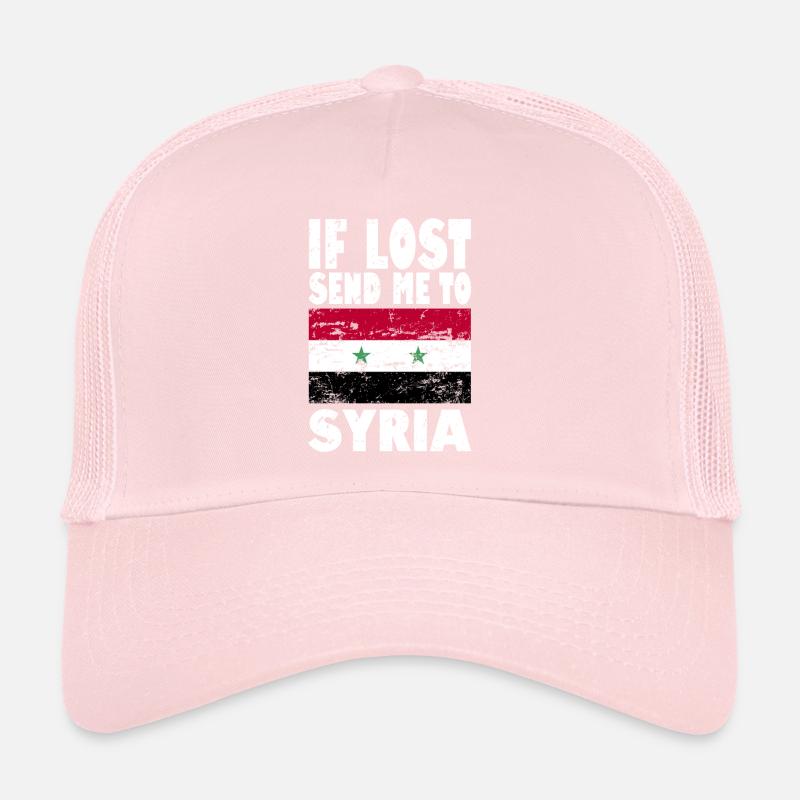 Slogan du drapeau syrien Casquette trucker 