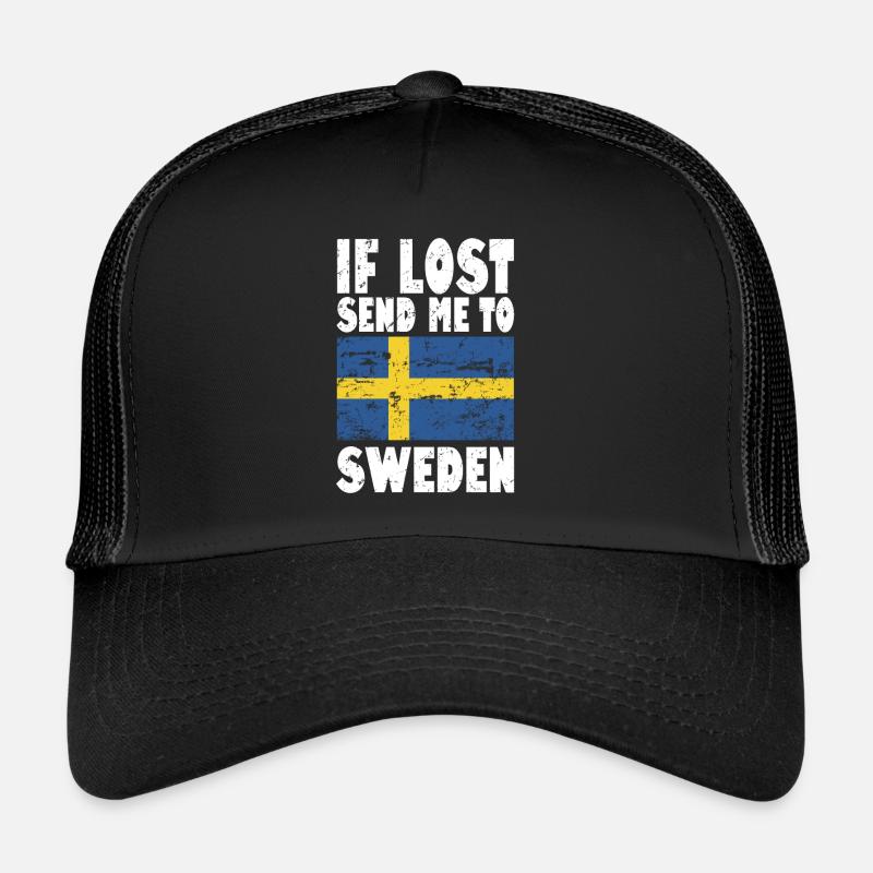Schweden Flagge Spruch Trucker Cap