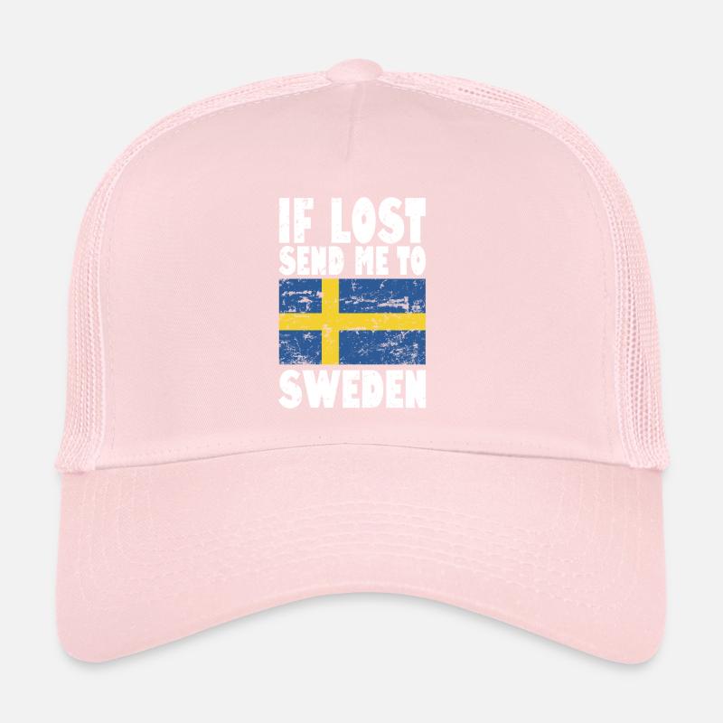 Drapeau de la Suède Casquette trucker 