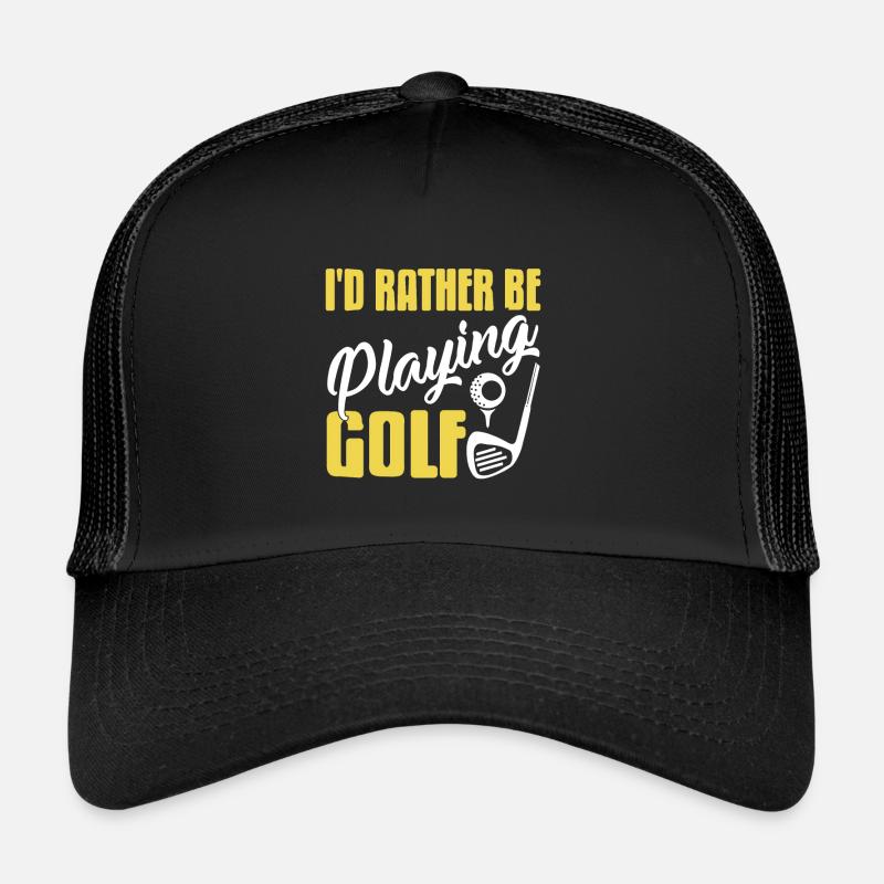 Je préfère jouer au golf Drôle de conception de golf Casquette trucker 