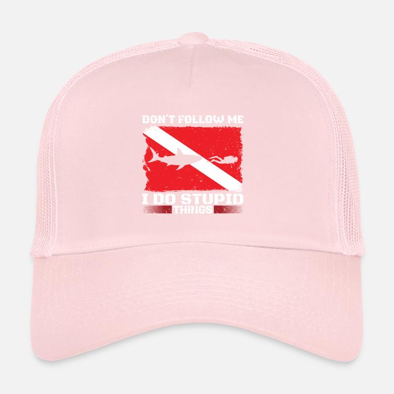 Deep Underwater Snorkeling Diver Lifestyle Trucker Cap