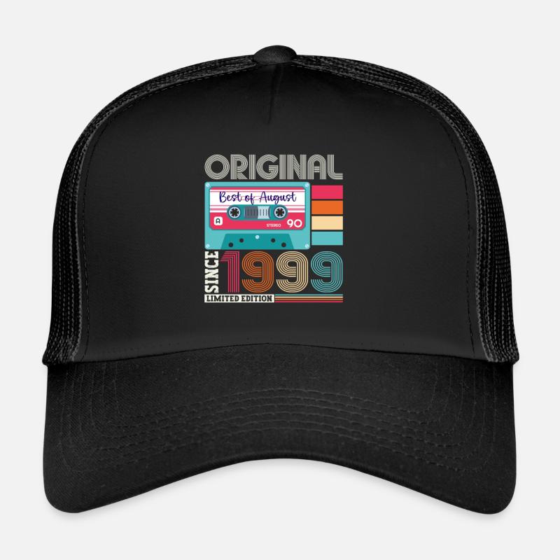 Original August 1999 23. Geburtstag Geschenk Retro Trucker Cap