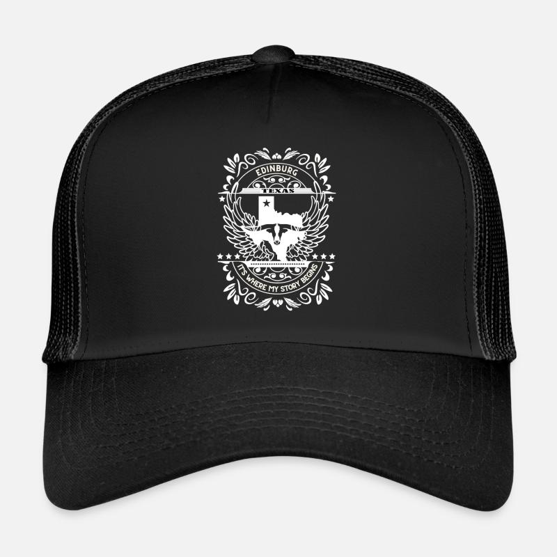 Edinburgh Texas Carte où l’histoire commence Casquette trucker 