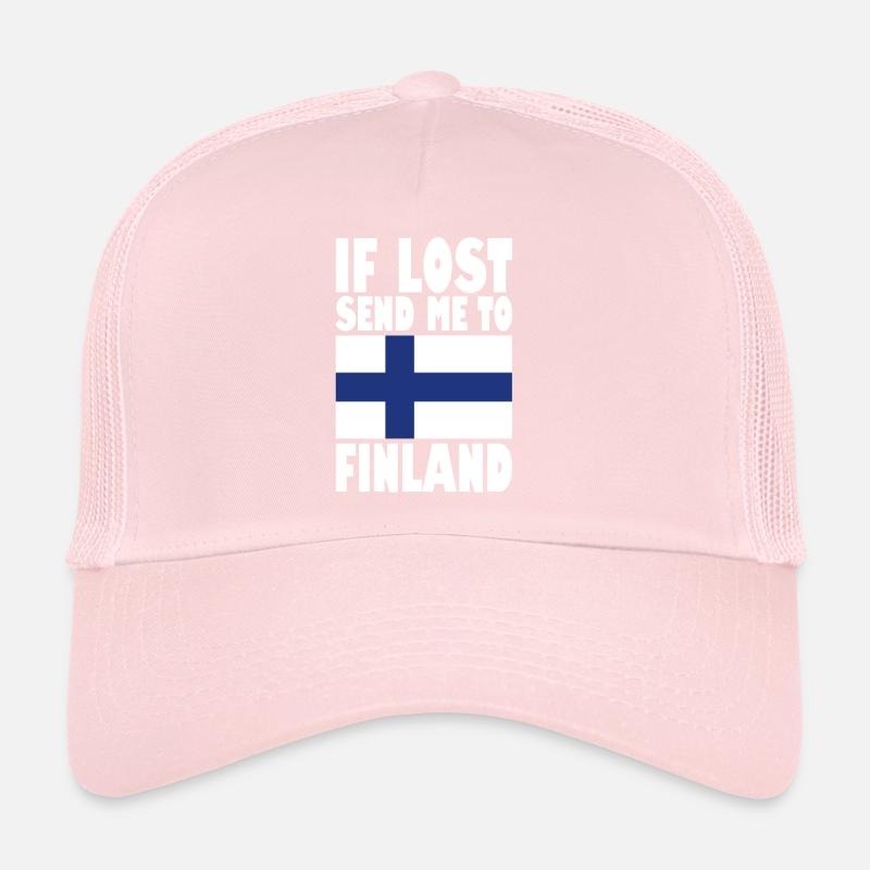 Drapeau de la Finlande Casquette trucker 