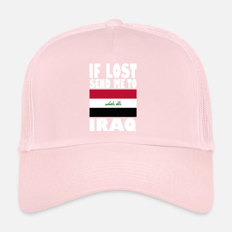 Slogan du drapeau irakien Casquette trucker 
