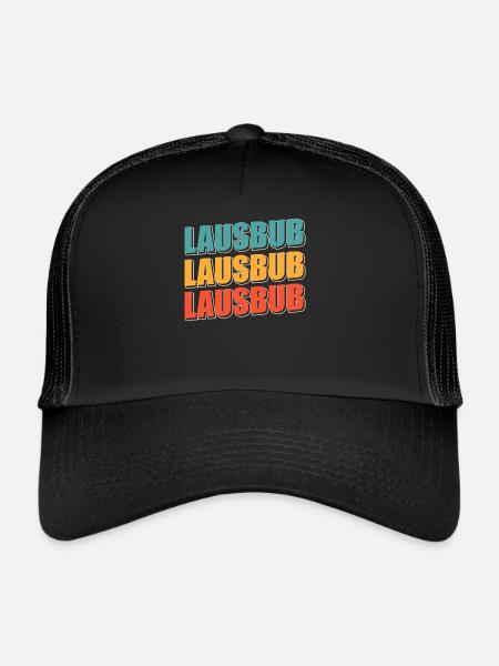 Lausbub Lausbube - Trucker Cap - Schwarz/Schwarz