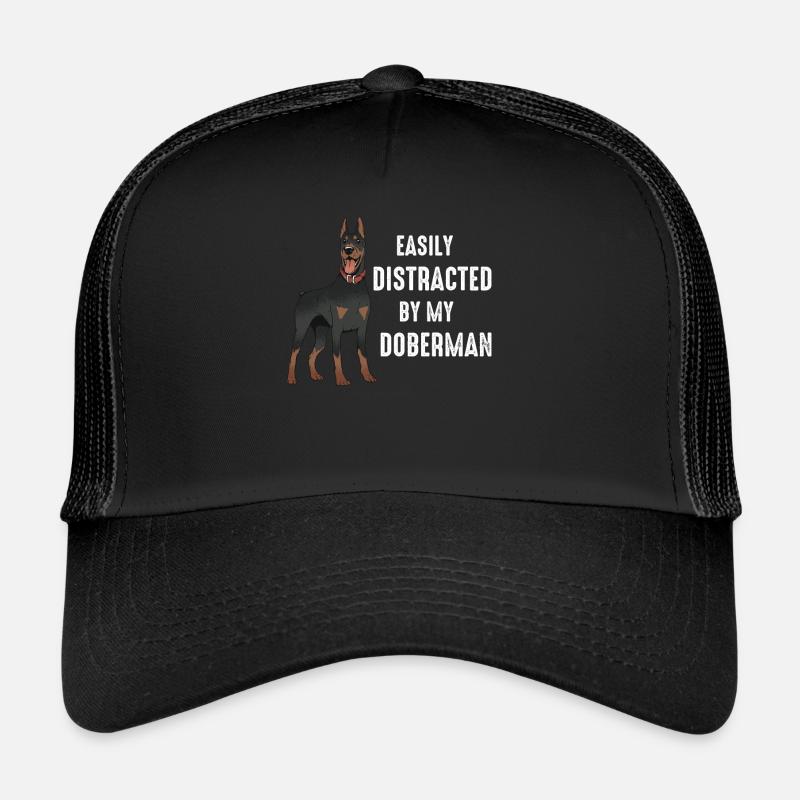 Dobermann Pinscher Hund Trucker Cap