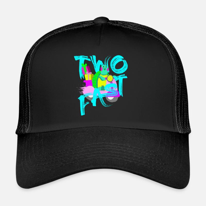 Two Fast Roller Schildkröte 2 Jahre 2. Geburtstag Trucker Cap