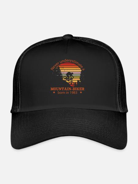 VTT VTT né en 1983 Anniversaire - Casquette trucker  - noir/noir - Devant