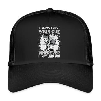 Faites toujours confiance à votre signal partout où il peut vous mener - P - Casquette trucker  - noir/noir - Devant
