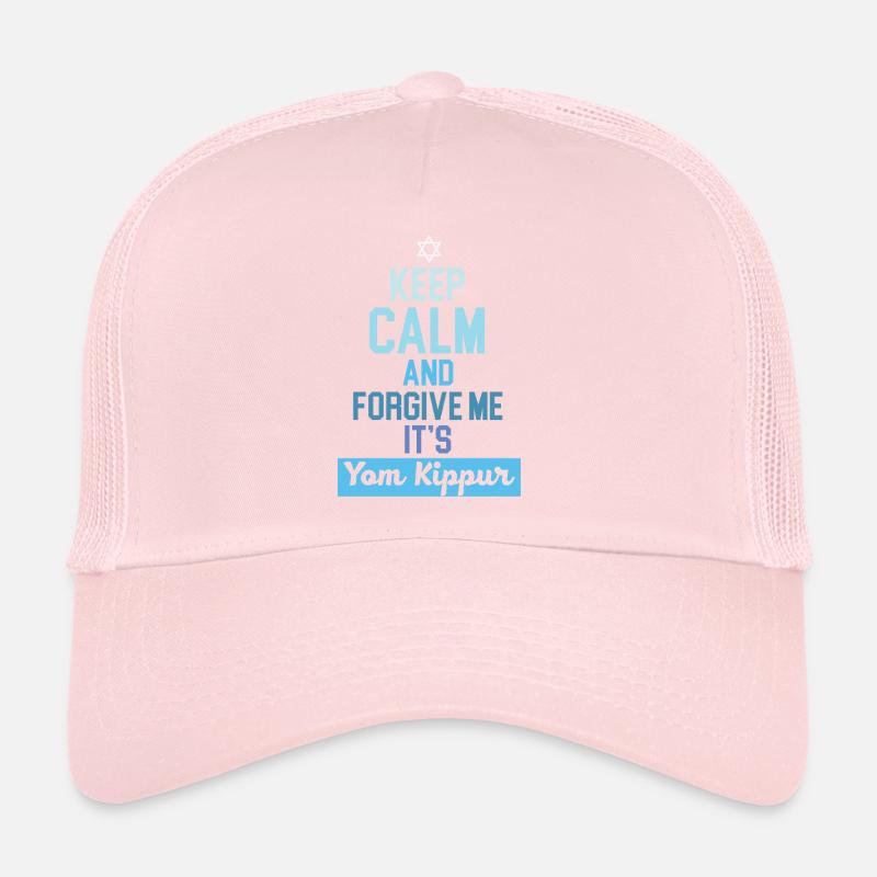 Restez calme et pardonnez c’est Yom Kippour Jérusalem Casquette trucker 