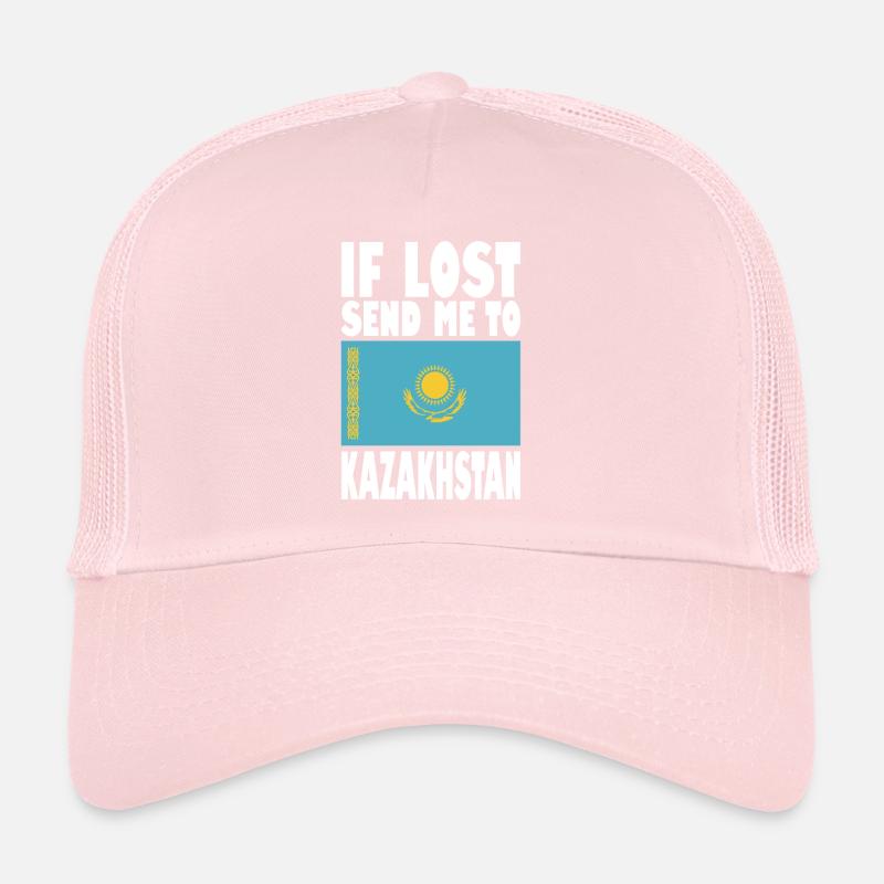 Kazakhstan Flag Saying Trucker Cap