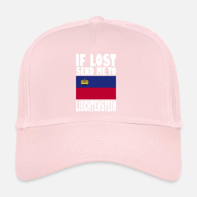 Liechtenstein Flag Slogan Trucker Cap