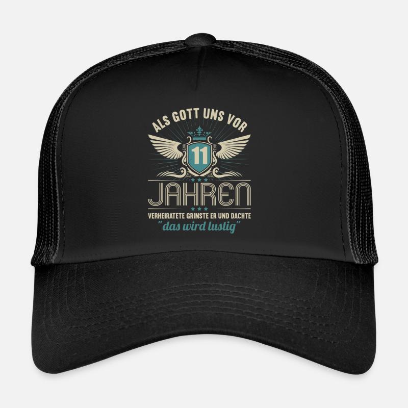 11 Jahre verheiratet wird lustig 11.Hochzeitstag Trucker Cap