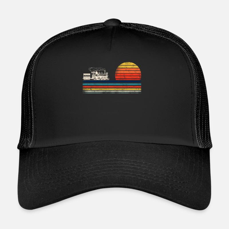 Steam Train Driver Trainspotting - Trucker Cap - Schwarz/Schwarz