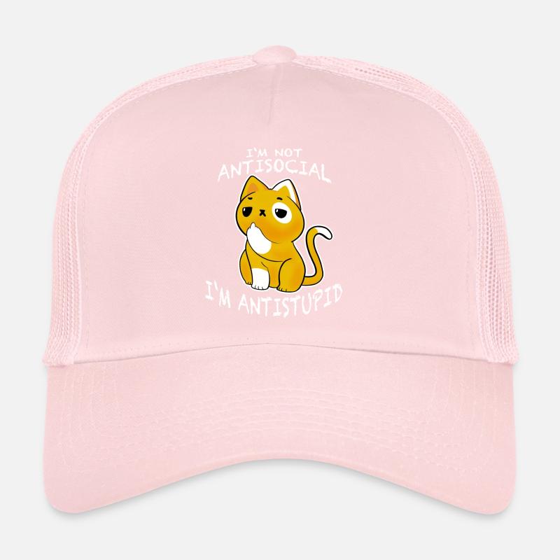 i ́m not antisocial i ́m antistupid sarcastic Trucker Cap