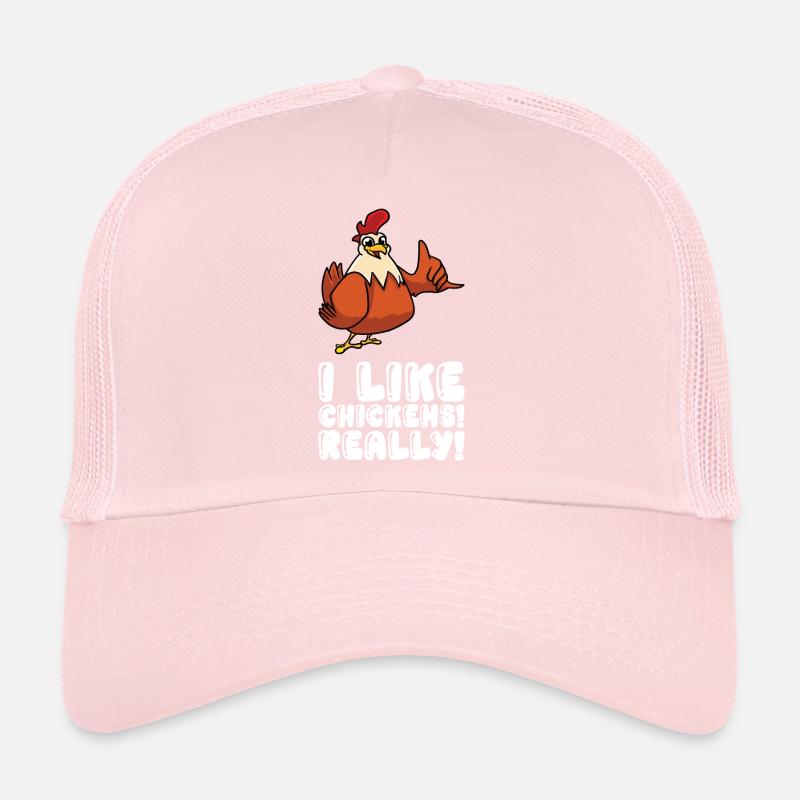 J’aime beaucoup les poulets Casquette trucker 
