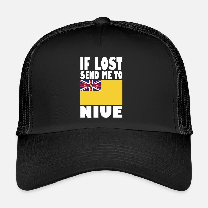 Niue Flagge Spruch Trucker Cap