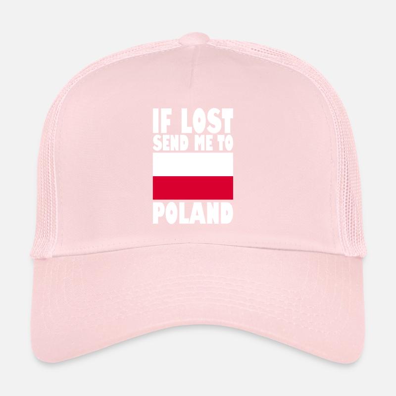 Slogan du drapeau polonais Casquette trucker 