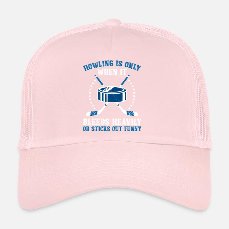 Eishockey geheult wird erst wenn es blutet Trucker Cap