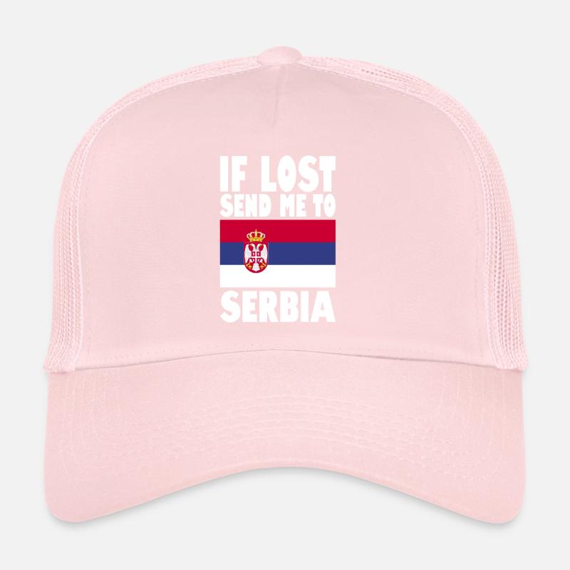 Slogan du drapeau de la Serbie Casquette trucker 