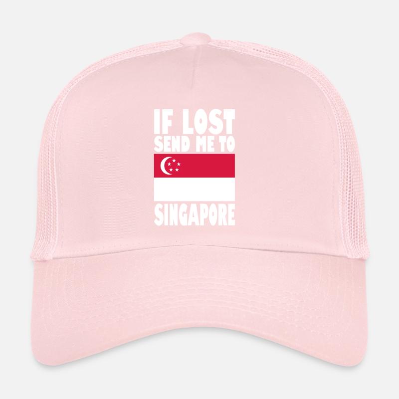 Drapeau de Singapour Casquette trucker 
