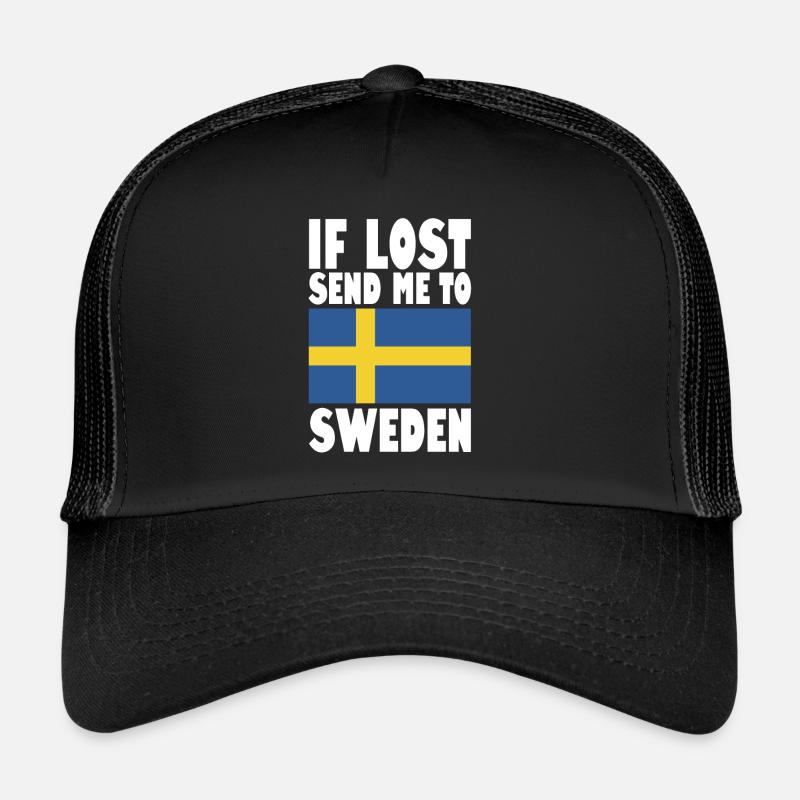 Drapeau de la Suède Casquette trucker 
