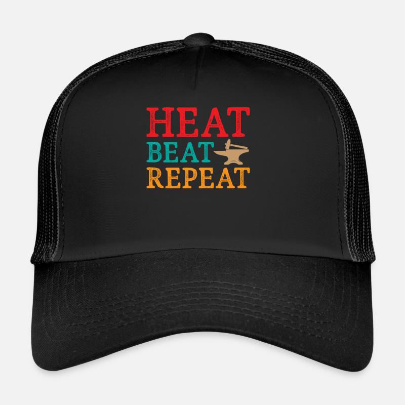 Blacksmith Heat Beat Repeat Trucker Cap
