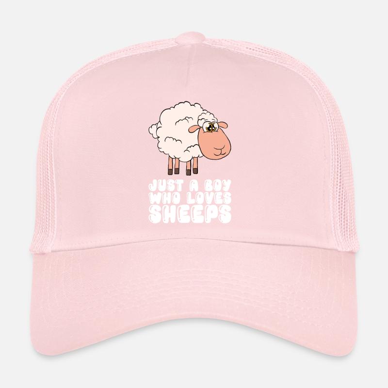 Seulement un garçon qui aime les moutons Casquette trucker 