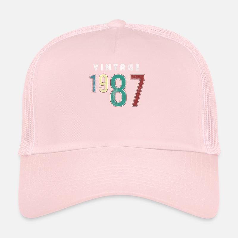 Millésime 1987 Anniversaire Né année 1987 Casquette trucker 