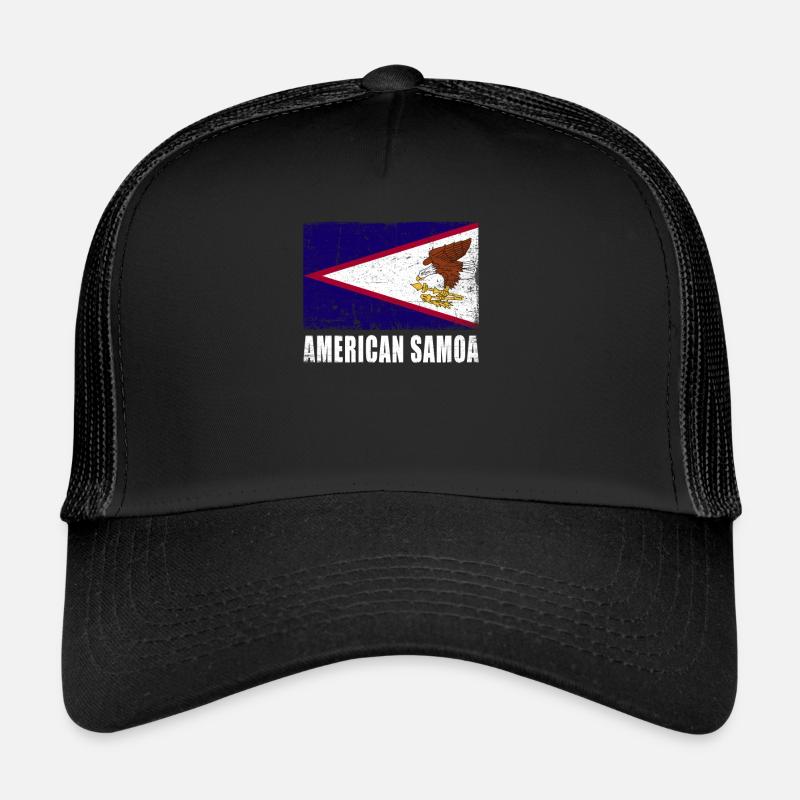 Drapeau des Samoa américaines Casquette trucker 
