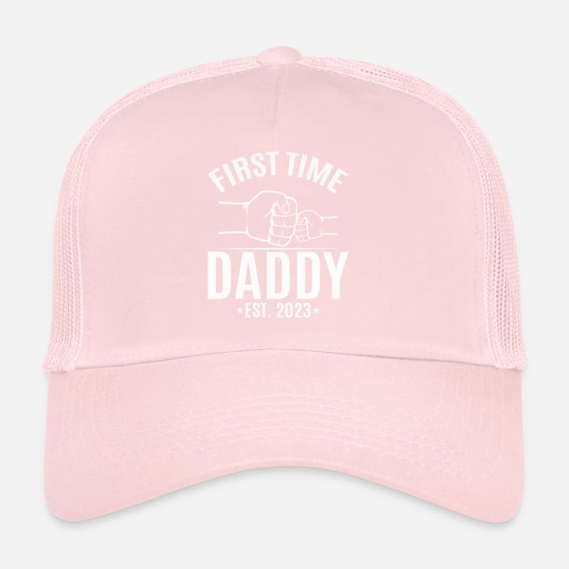 Zum ersten Mal Daddy Est. 2023 Papa wird Trucker Cap