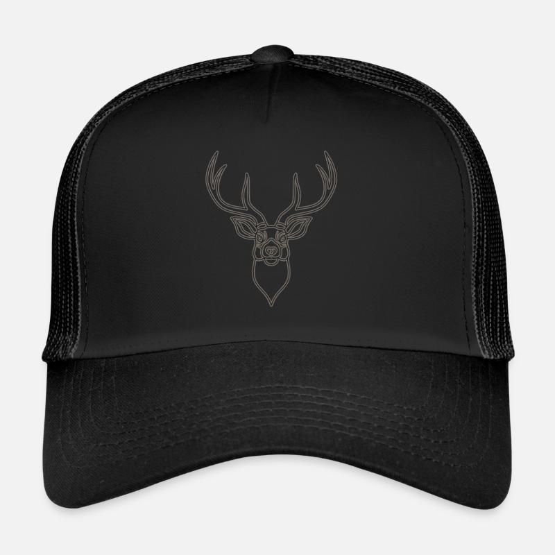 Rothirsch Geweih mit Hirschgeweih Trucker Cap