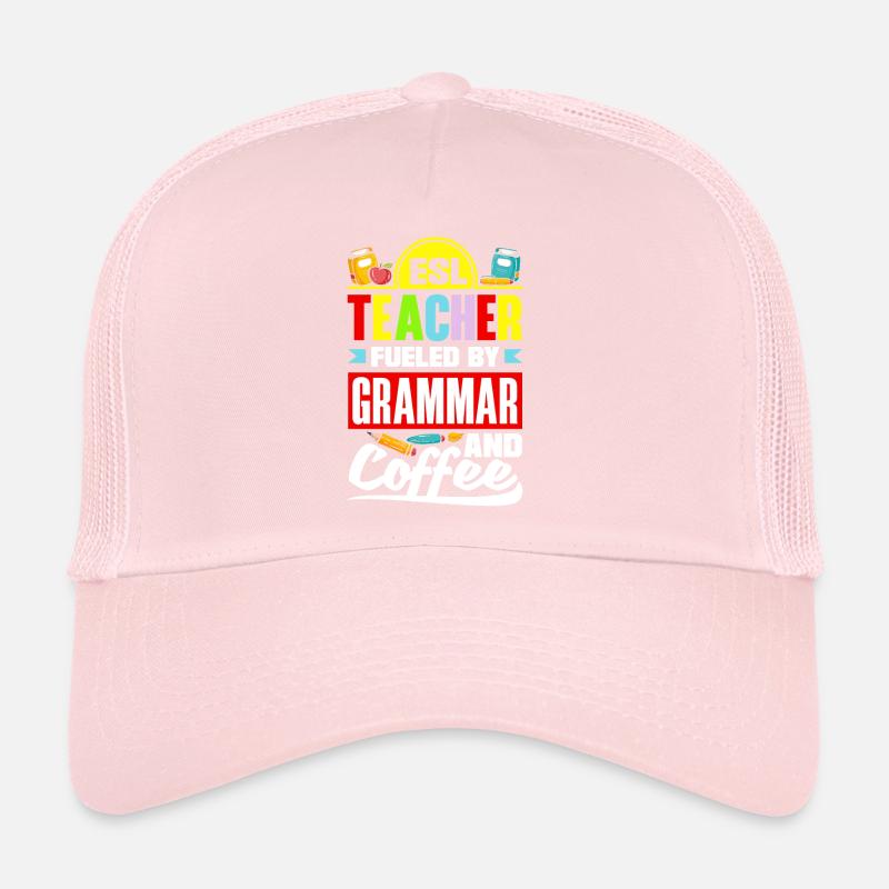 Professeur d’anglais langue ESL Linguiste Enseignement multilingue Casquette trucker 