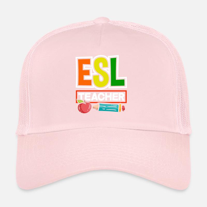 Professeur d’anglais langue ESL Linguiste Enseignement multilingue Casquette trucker 