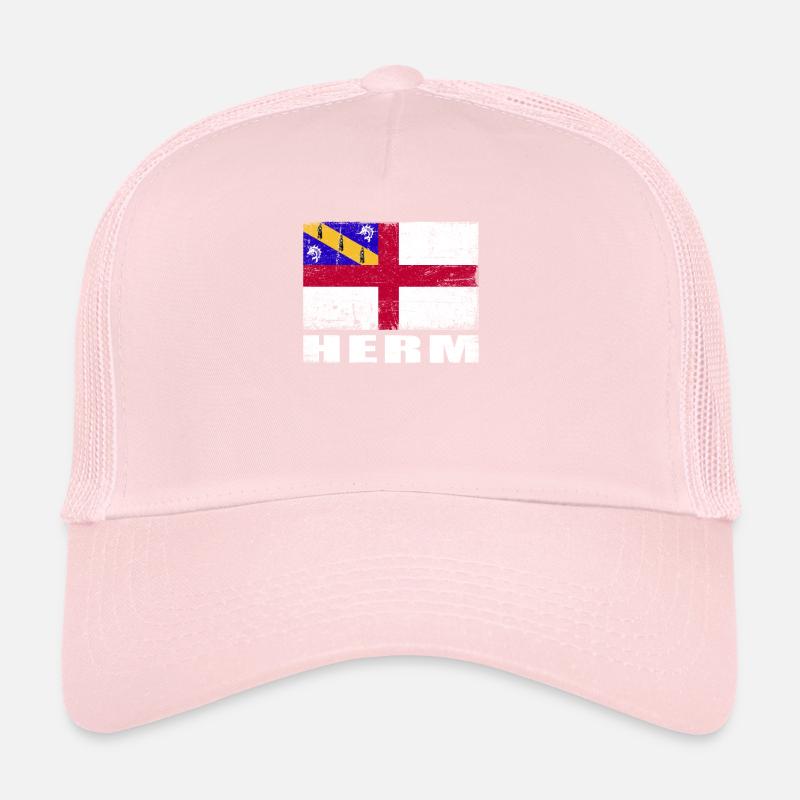 Drapeau Herm Grunge Drapeau Herm Casquette trucker 