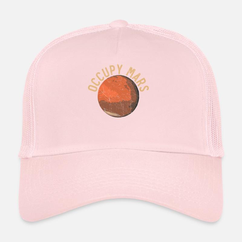 Occupy Mars Outerspace Planet Astronomer Astronomy Trucker Cap
