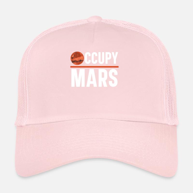Occupy Mars Outerspace Planet Astronomer Astronomie Trucker Cap