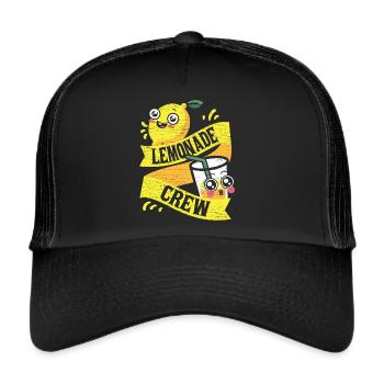Limonadenstand Limonade - Trucker Cap - Schwarz/Schwarz - Vorne