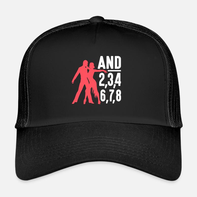 Danseur de salsa Lain Dancing et 2,3,4 6,7,8 Salsa Casquette trucker 