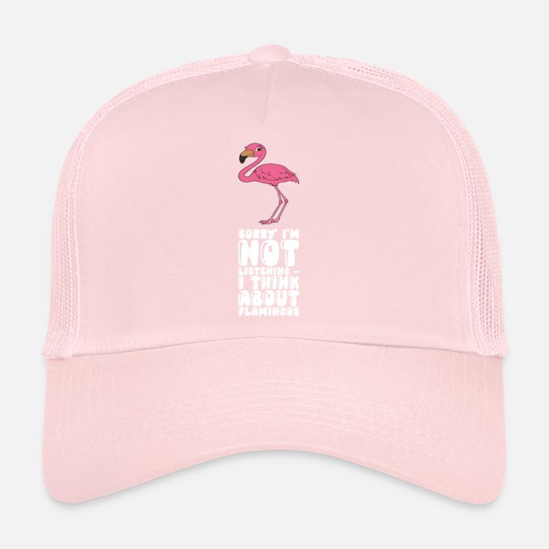 Funny flamingo graphics Trucker Cap