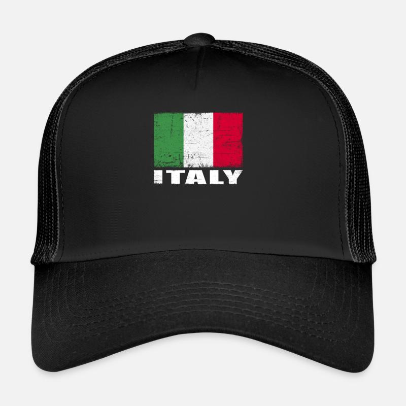 Italie Drapeau Grunge Italie Drapeau Casquette trucker 