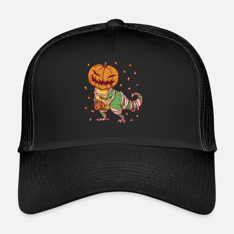 Pumpkinsaurus Dinosaure Drôle Halloween T Rex Casquette trucker 