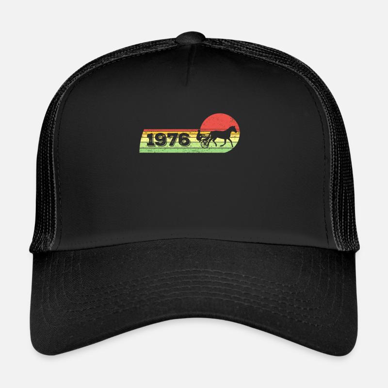 Cheval de trot né en 1976 Chevaux d’anniversaire Casquette trucker 