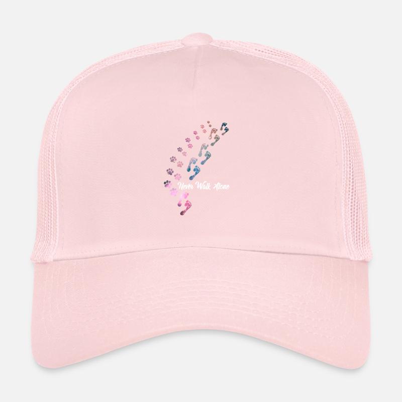 Never Walk Alone Hunde Hundeliebhaber Gassi Trucker Cap