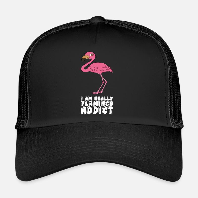 Drôles de graphismes flamants roses Casquette trucker 
