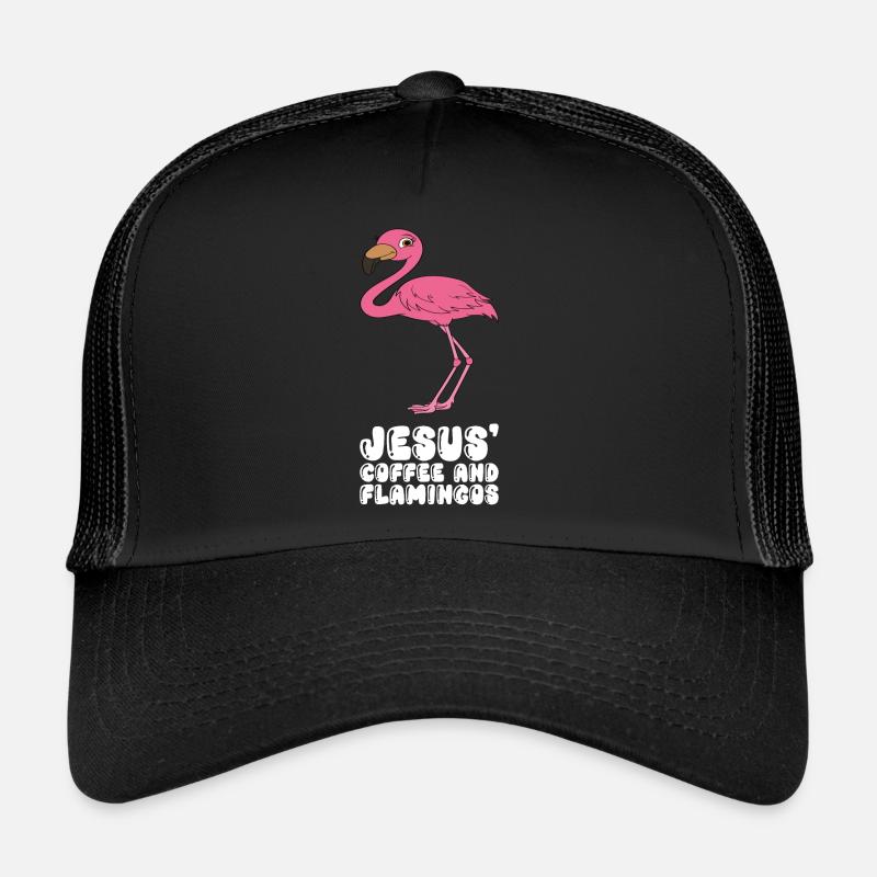 Drôles de graphismes flamants roses Casquette trucker 