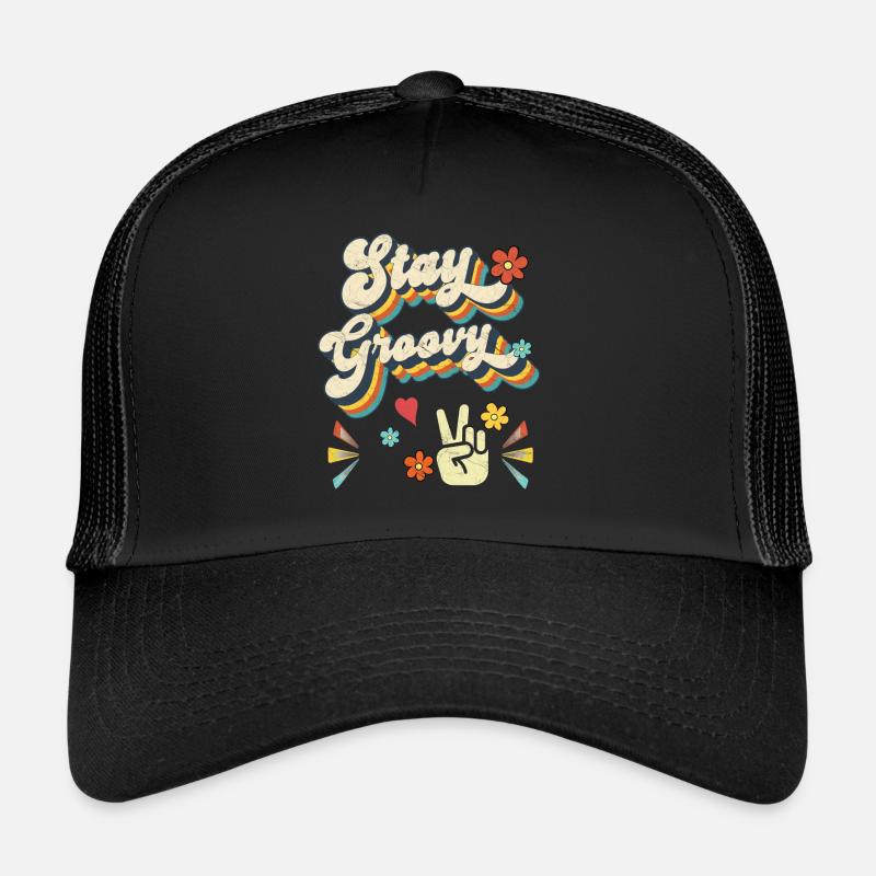 Bleib groovy - Retro Vintage Trucker Cap