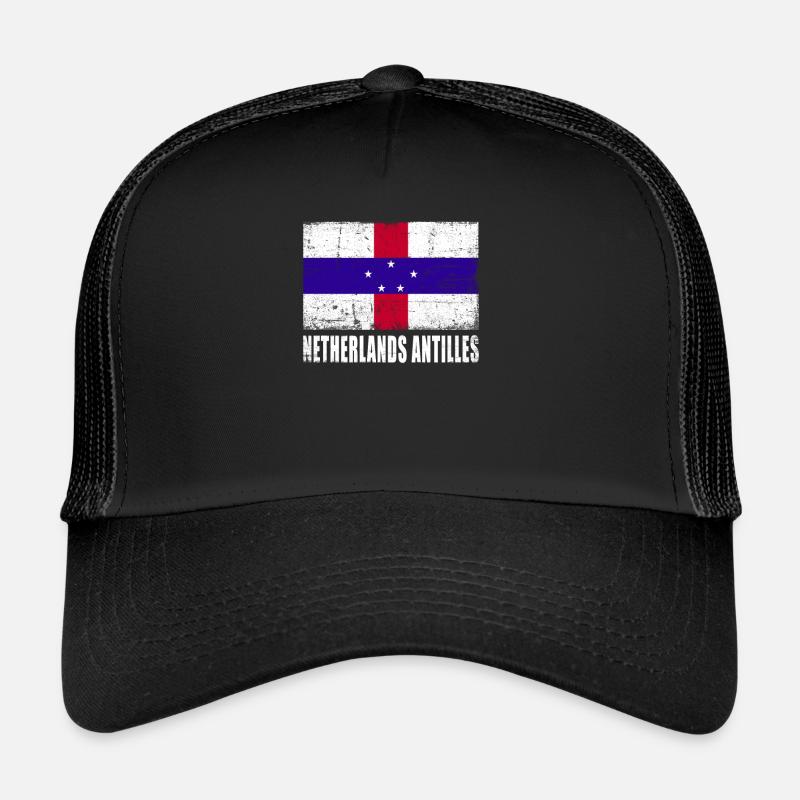 Drapeau des Antilles néerlandaises Casquette trucker 
